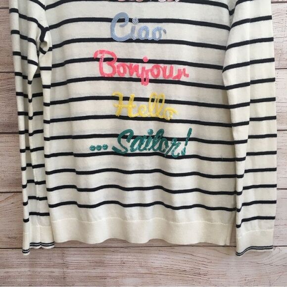 TALBOTS “HELLO” SEQUIN SWEATER‎ - Picture 3 of 7